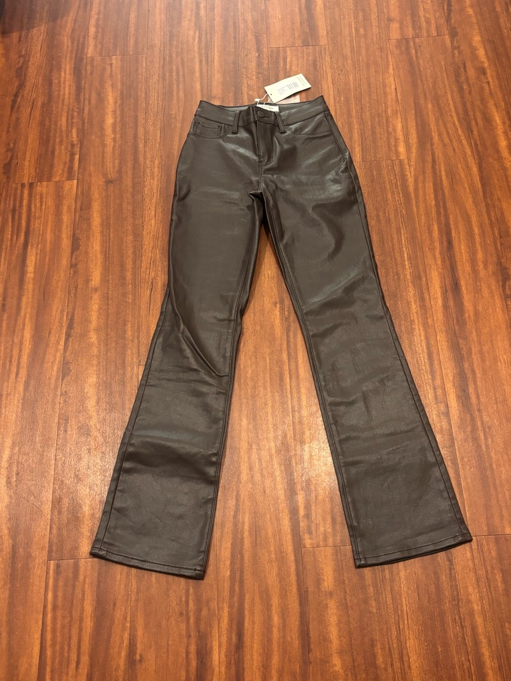The Noli Shop Aria Coated Flare Jeans